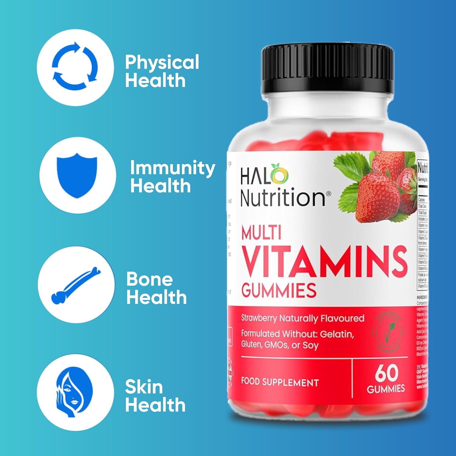 Halo Nutrition Multivitamin Gummies for Adults