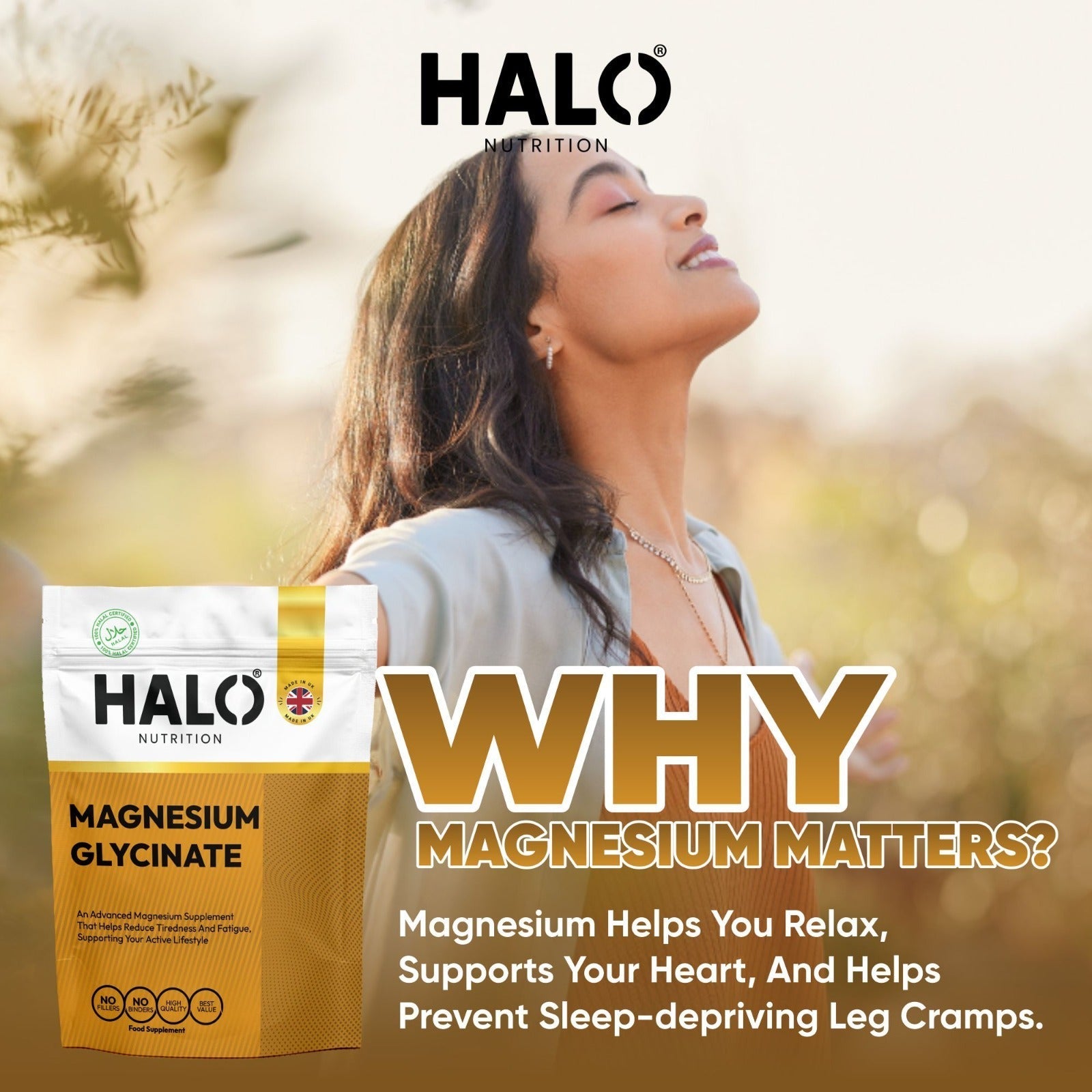 Magnesium Glycinate 1040mg Capsules Super Strong Effective Vegan Capsules