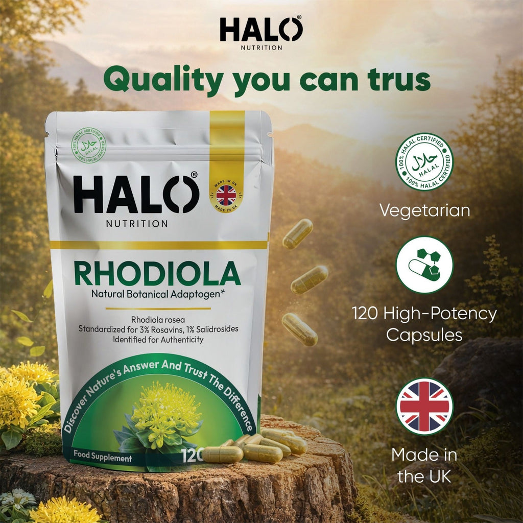 Halo Nutrition - Rhodiola Rosea 120 Capsules 2975mg